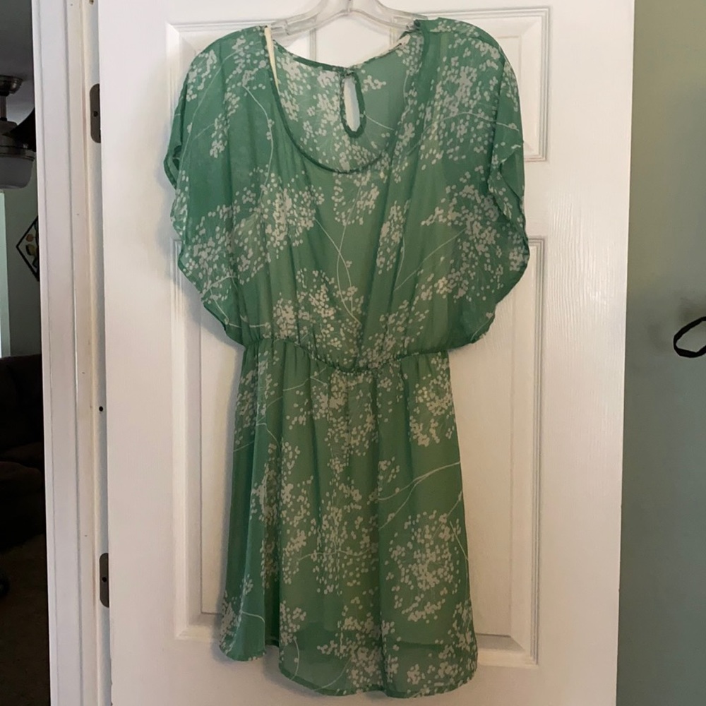 Caramela green floral dress